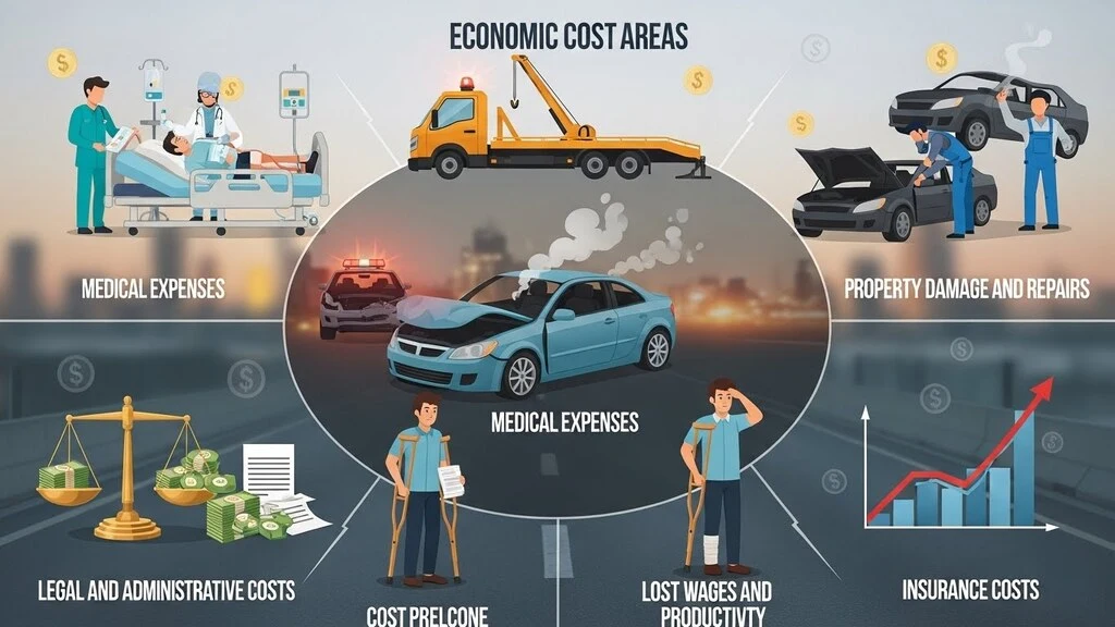 Car Crashes in the United States Result in High Costs. In What Areas Do These High Costs Occur