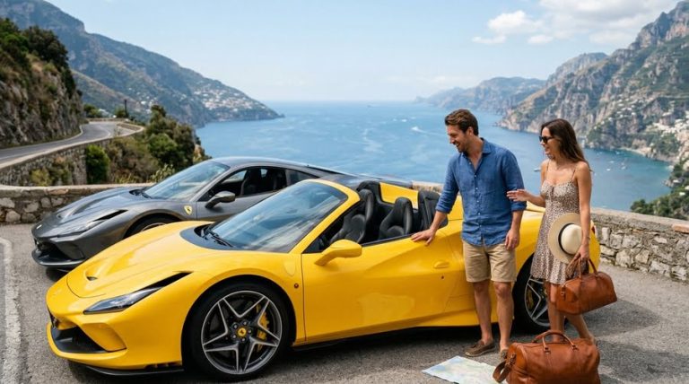 Travelers Choose a Convertible Supercar Over a Hardtop